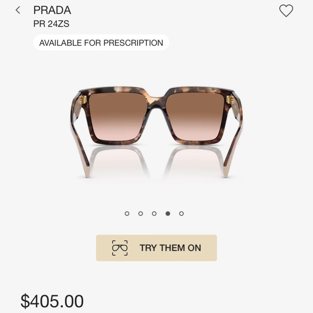 PRADA PR 24ZS TRT SHN BRN G sunglasses - Picture 6 of 16